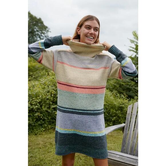 Daily Practice Striped Sweater Dress. Xsmall - Picture 1 of 6